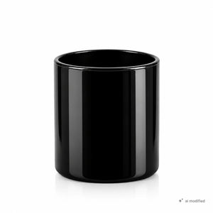 Pojemnik szklany pod zalew świec BASIC 70440 90 ml czarny połysk 1 szt.