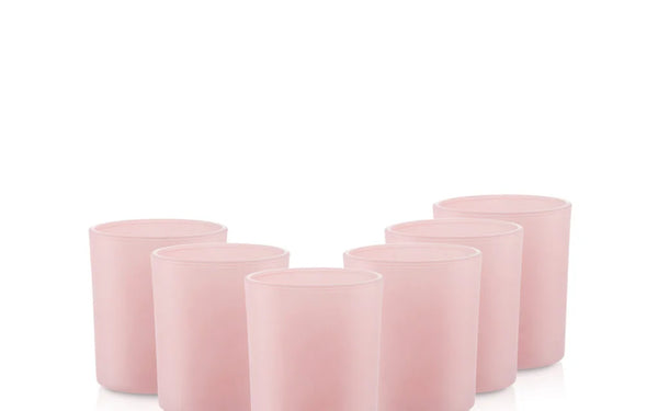 Pojemnik szklanka do zalewu świec 70053 róż mat 230 ml kpl. 6 szt.
