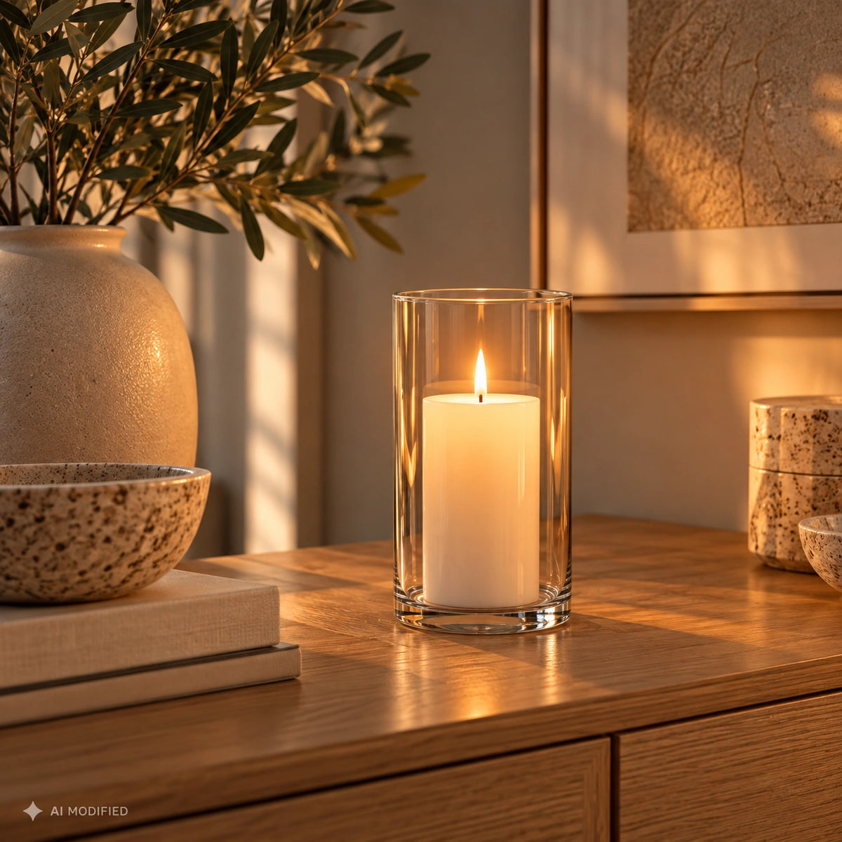 Glaszylinder-Vase 20 cm Höhe