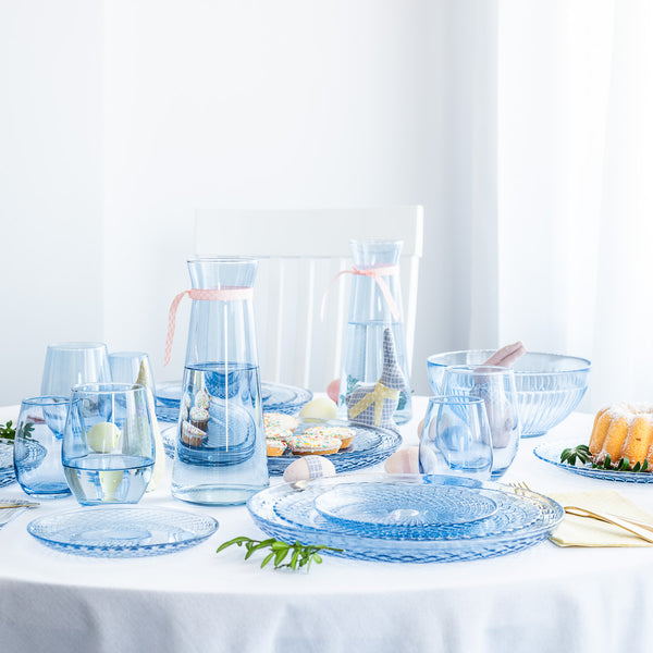 Karafka szklana na sok wodę Glass Slipper Blue 1l
