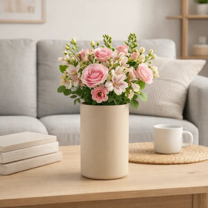 Wazon szklany BOHO cappucino 15 cm