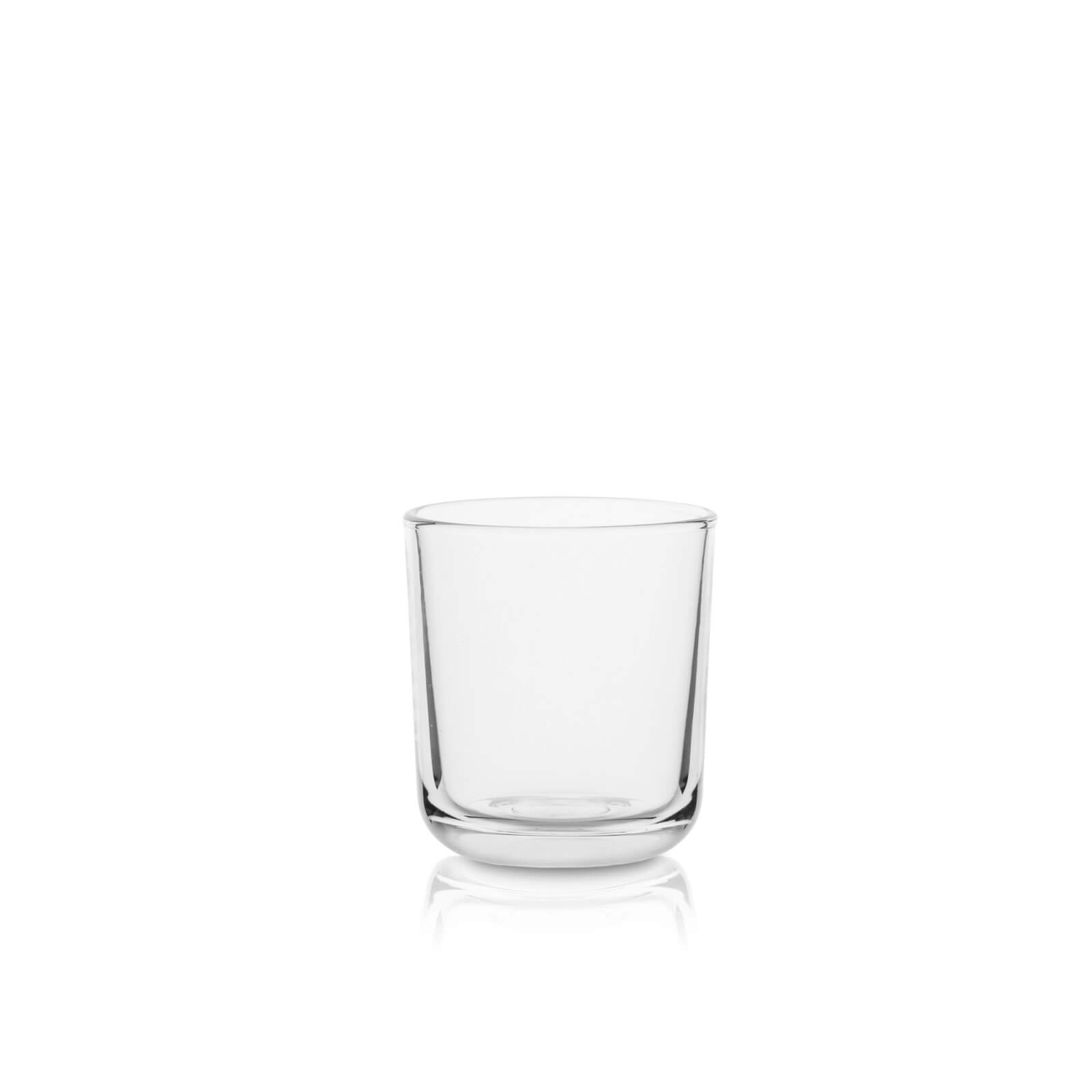 Niska szklana do picia wody lub soku