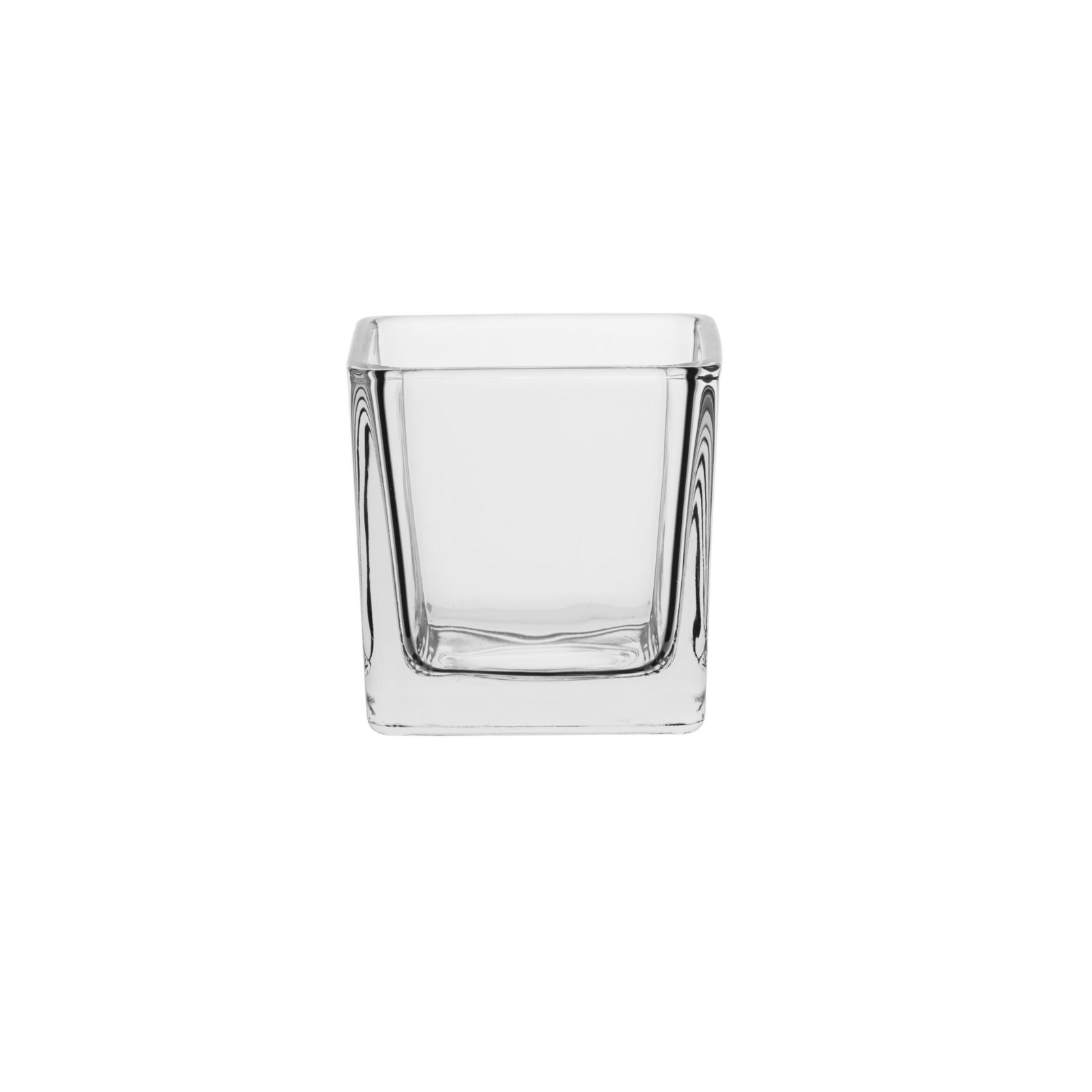 Kwadrat świecznik szklany 6x6 cm – 6 szt. 70200