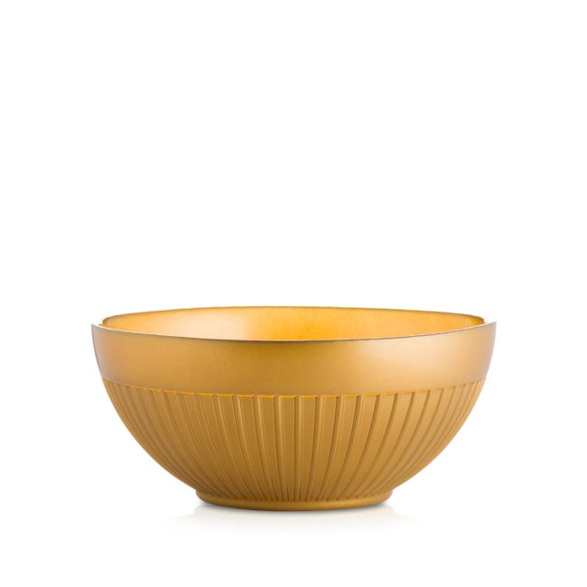 Salaterka miska szklana złota 2,2 l zestaw 2 szt.