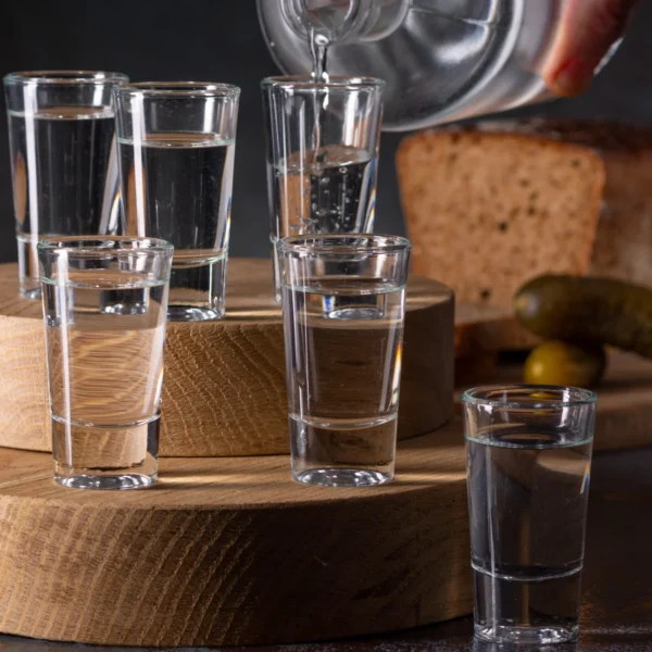 Klasyczny zestaw kieliszków do wódki 30 ml 6 szt.