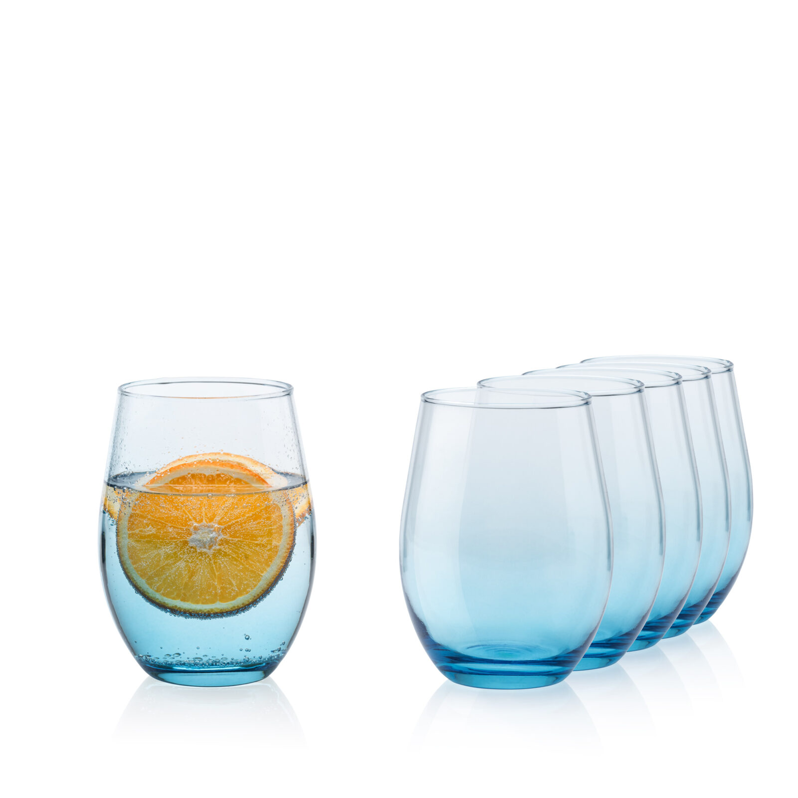 Szklanka niebieska ombre kpl. 6 szt. 590 ml
