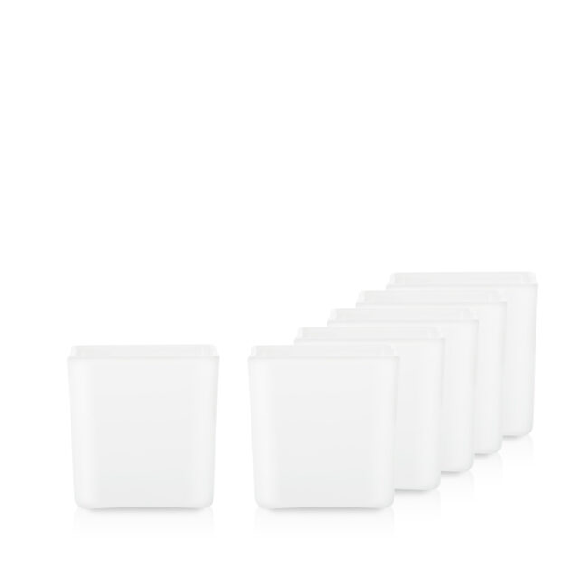 Pojemnik szklany do zalewu świec 70210 biały mat 300 ml kpl. 6 szt.