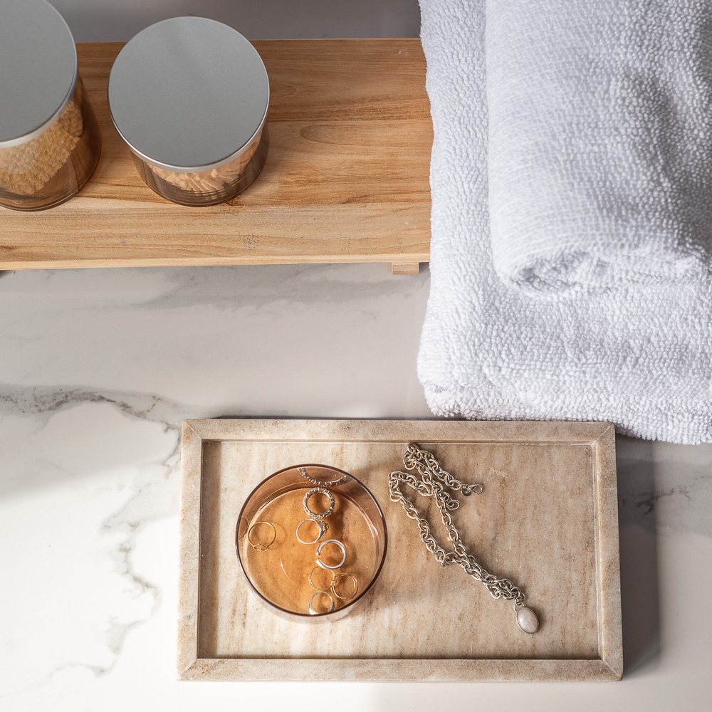 Zestaw pojemników szklany do przechowywania PURE HOME z pokrywką metalową