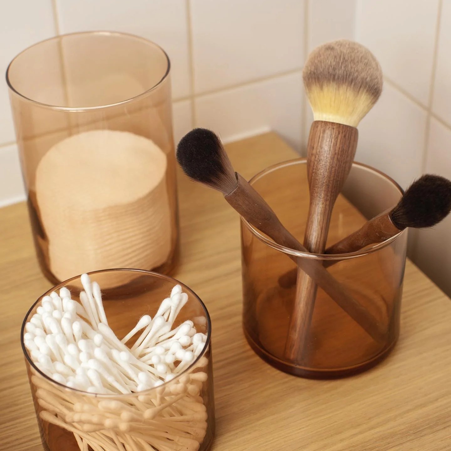 Zestaw pojemników szklany do przechowywania PURE HOME z pokrywką metalową