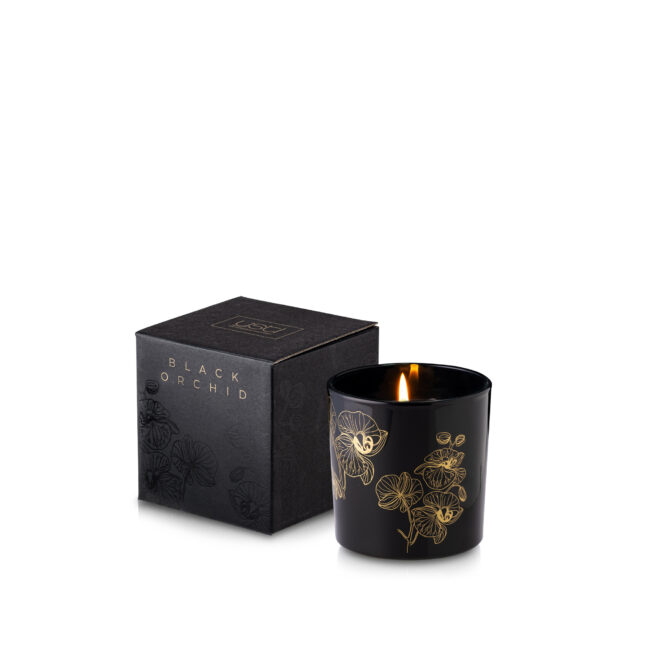 Prezent na Dzień Nauczyciela Świeca zapachowa BLACK ORCHID w szkle