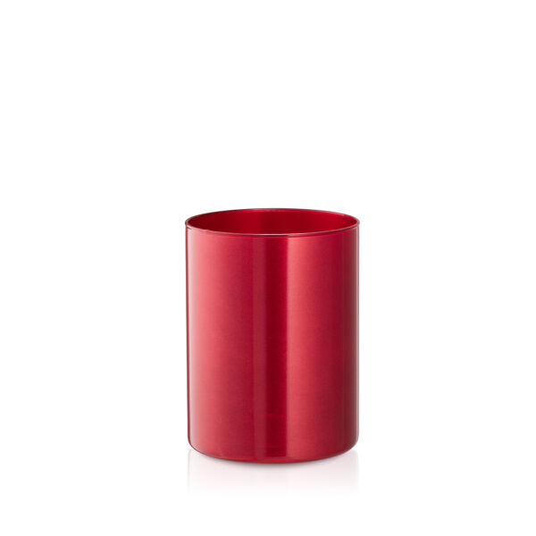 Wazon szklany tuba Glamour czerwony H20
