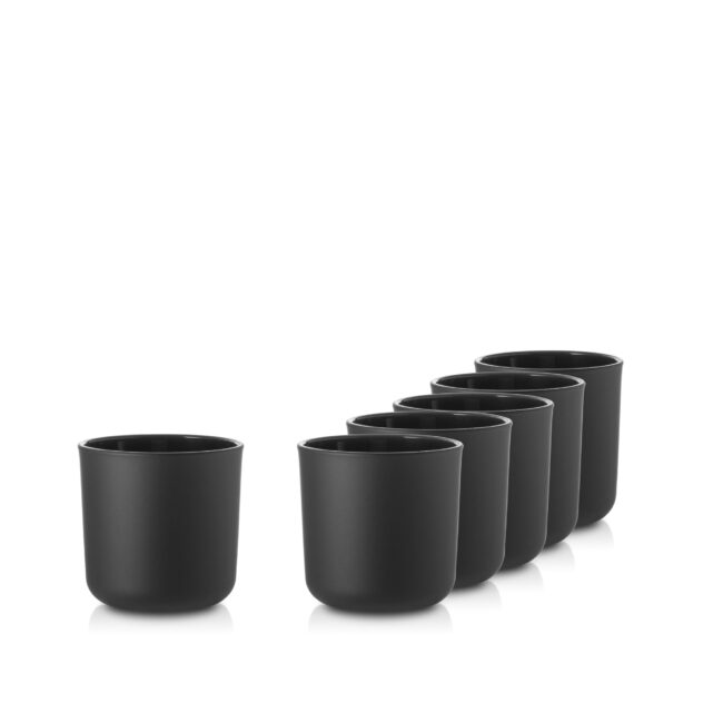 Szklanka pojemnik do świec 70020 czarny mat 220 ml kpl. 6 szt.