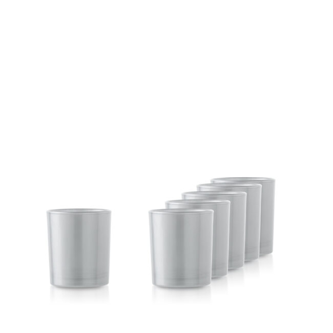 Srebrna szklanka metalic