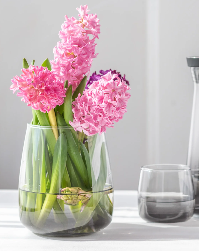 wazon szklany czarny ombre na kwiaty