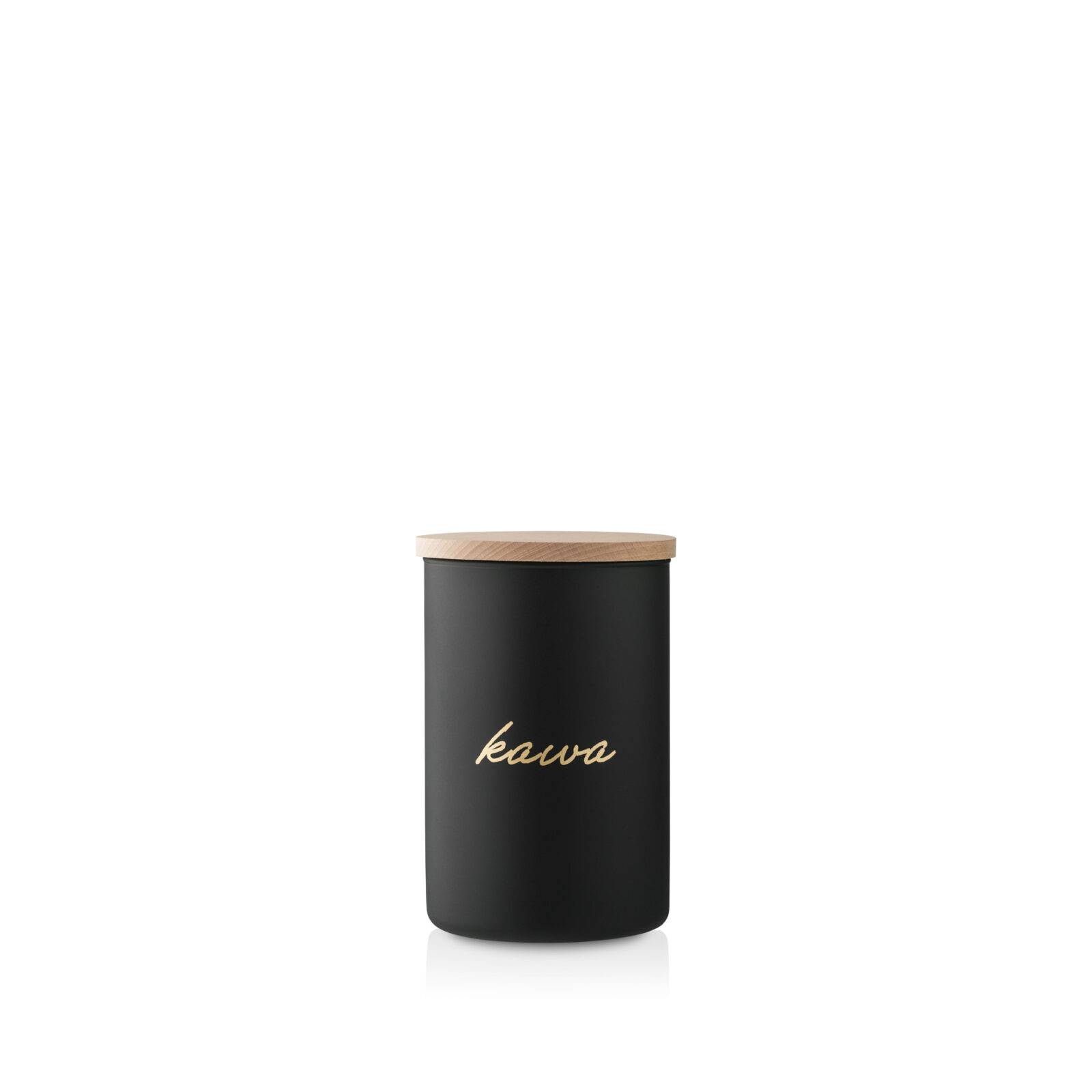 Pojemnik szklany czarny mat złoty napis kawa 1050 ml 15 cm