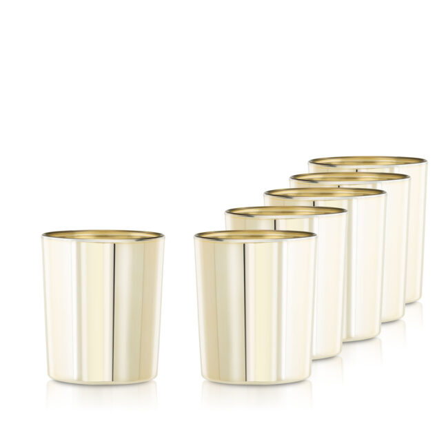 70826 złota metalizacja szkło do świec