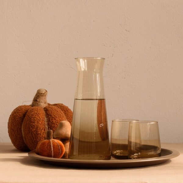 Szklana karafka brązowa ombre 1,1 l