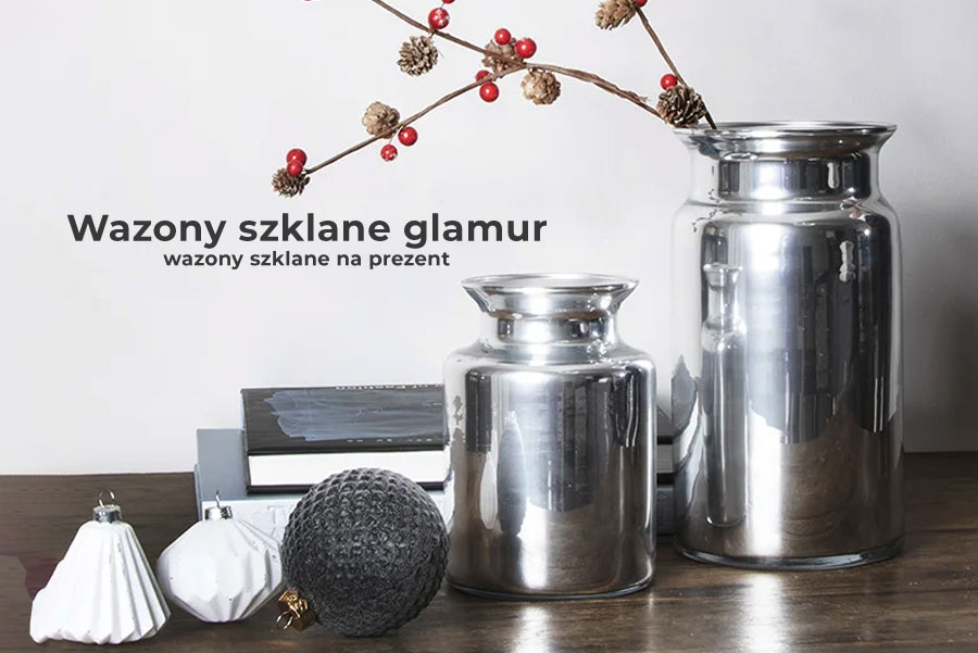 Wazony szklane glamour - wazony szklane na prezent