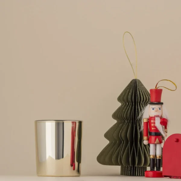 Szklany pojemnik do zalewu 230 ml złota metalizacja 70053 kpl 6 szt.