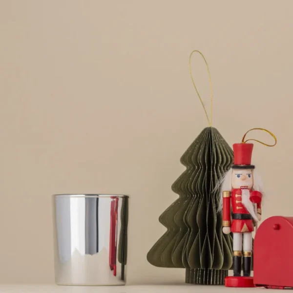 Szklany pojemnik do zalewu 230 ml srebrna metalizacja 70053 kpl 6 szt.