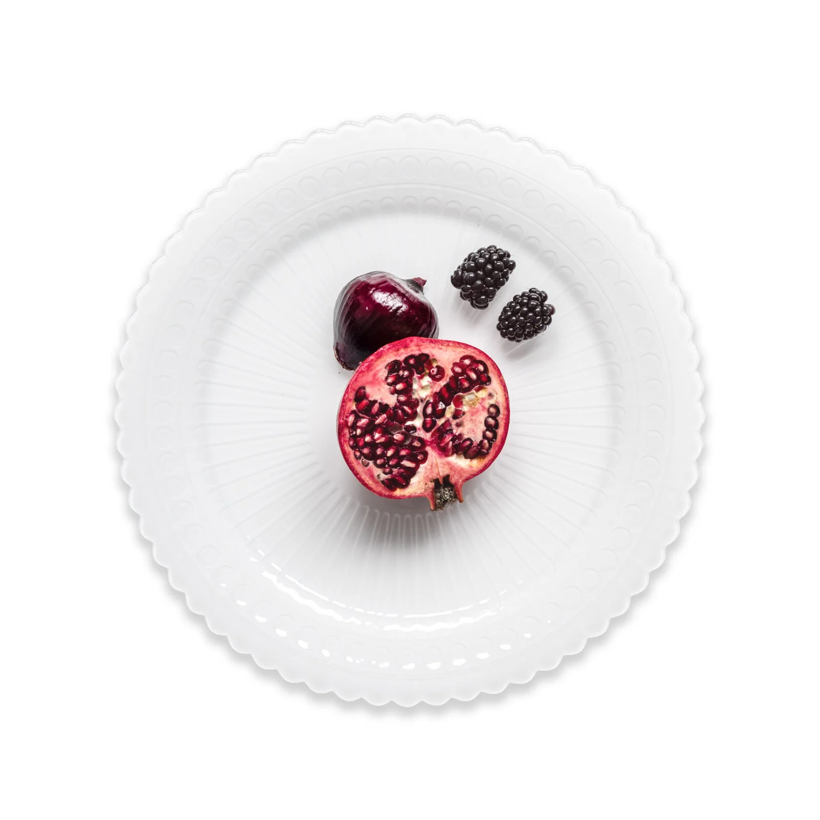 Podtalerz szklany ELEGANCE biały 32 cm