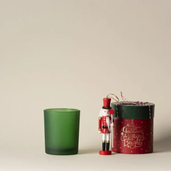 Szklany pojemnik do zalewu 280 ml zielona satyna 70848 kpl 6 szt.