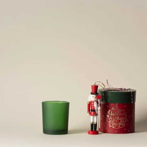 Szklany pojemnik do zalewu 230 ml zielona satyna 70053 kpl 6 szt.