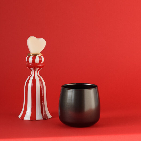 Szklany pojemnik do zalewu 435 ml czarny metalik 38430 kpl 6 szt.