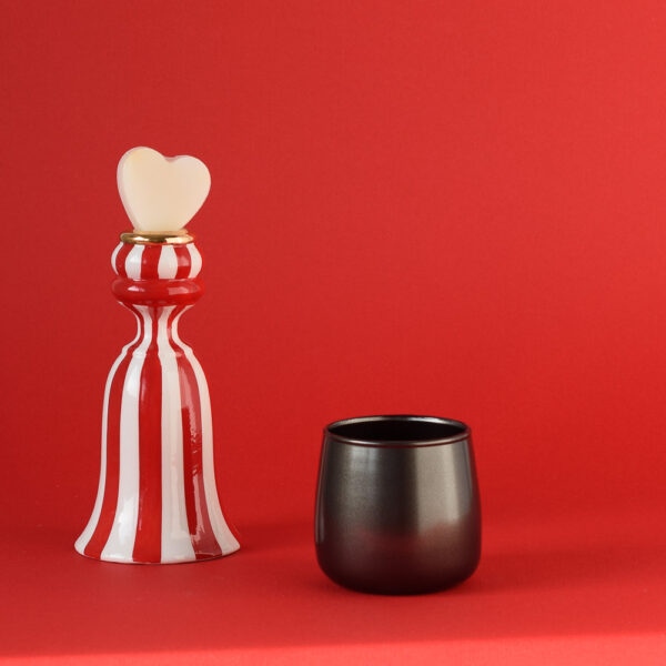 Szklany pojemnik do zalewu 250 ml czarny metalik 38411 kpl 6 szt.