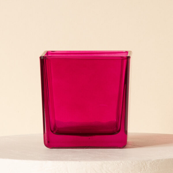 Szklany pojemnik do zalewu LUMINA 300 ml amarantowy transparent 70210 kpl 6 szt.