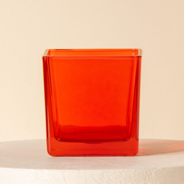 Szklany pojemnik do zalewu LUMINA 300 ml pomarańczowy transparent 70210 kpl 6 szt.