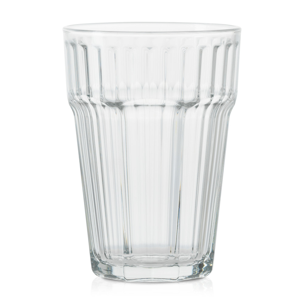 Szklanka ryflowana wysoka 425 ml kpl 6 szt