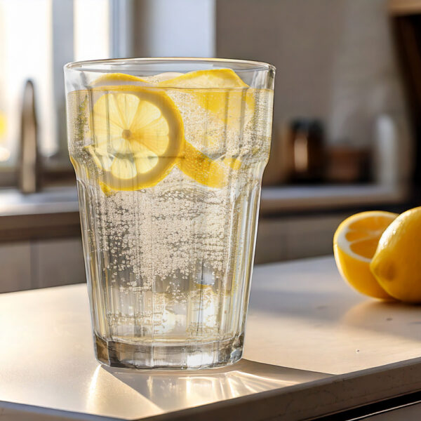 Szklanka ryflowana wysoka 425 ml kpl 6 szt