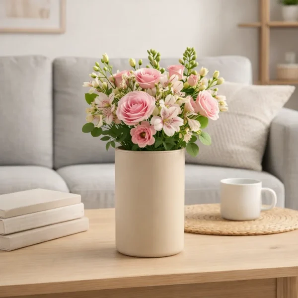 Wazon szklany BOHO cappucino 15 cm