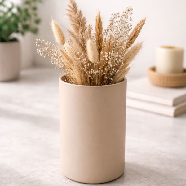 Wazon szklany BOHO cappucino 21,5 cm