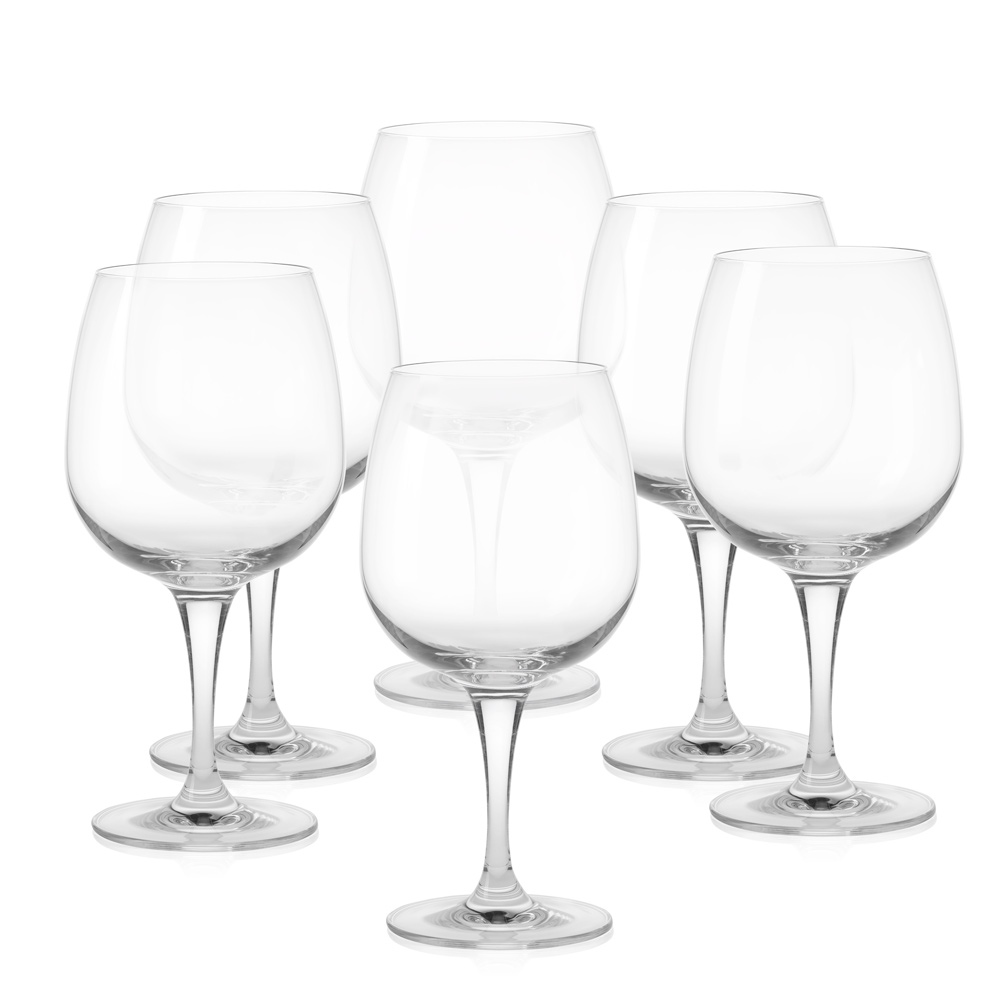 Kieliszek do wody ginu drinków wina na nóżce przezroczysty kpl 6