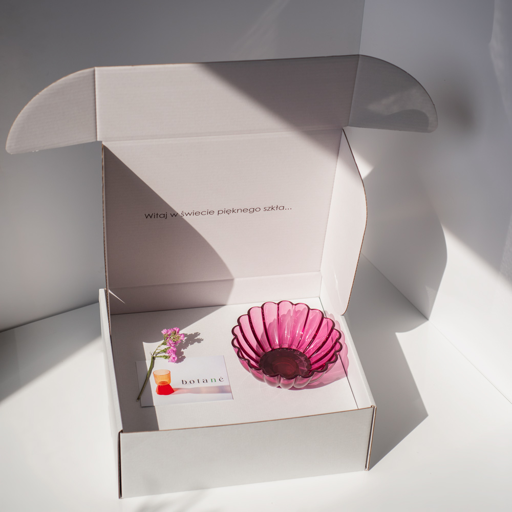 Szklana misa dekoracyjna BOTANE