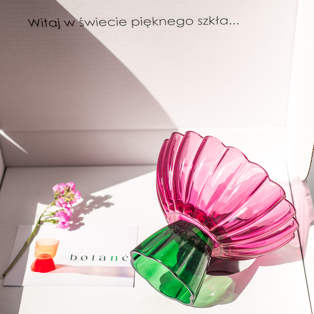 Szklana misa dekoracyjna BOTANE