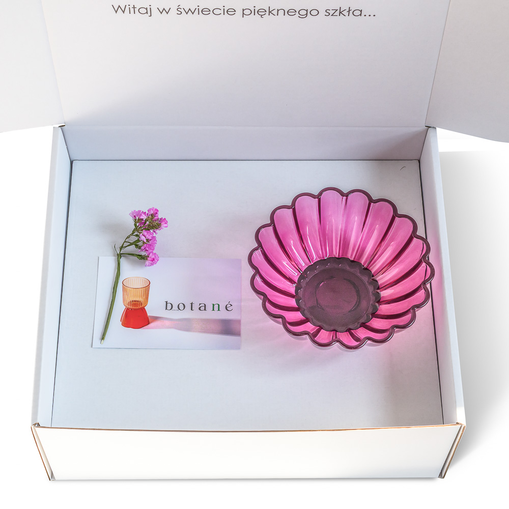 Szklana misa dekoracyjna BOTANE