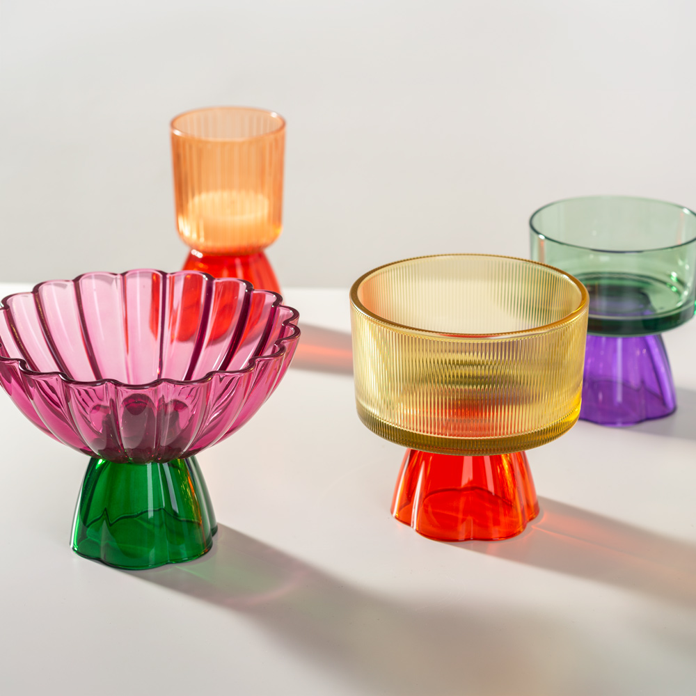 Szklana misa dekoracyjna BOTANE