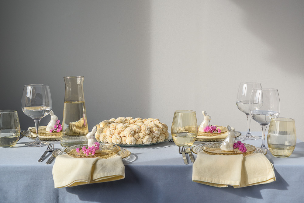 Podtalerz szklany BEIGE 30 cm