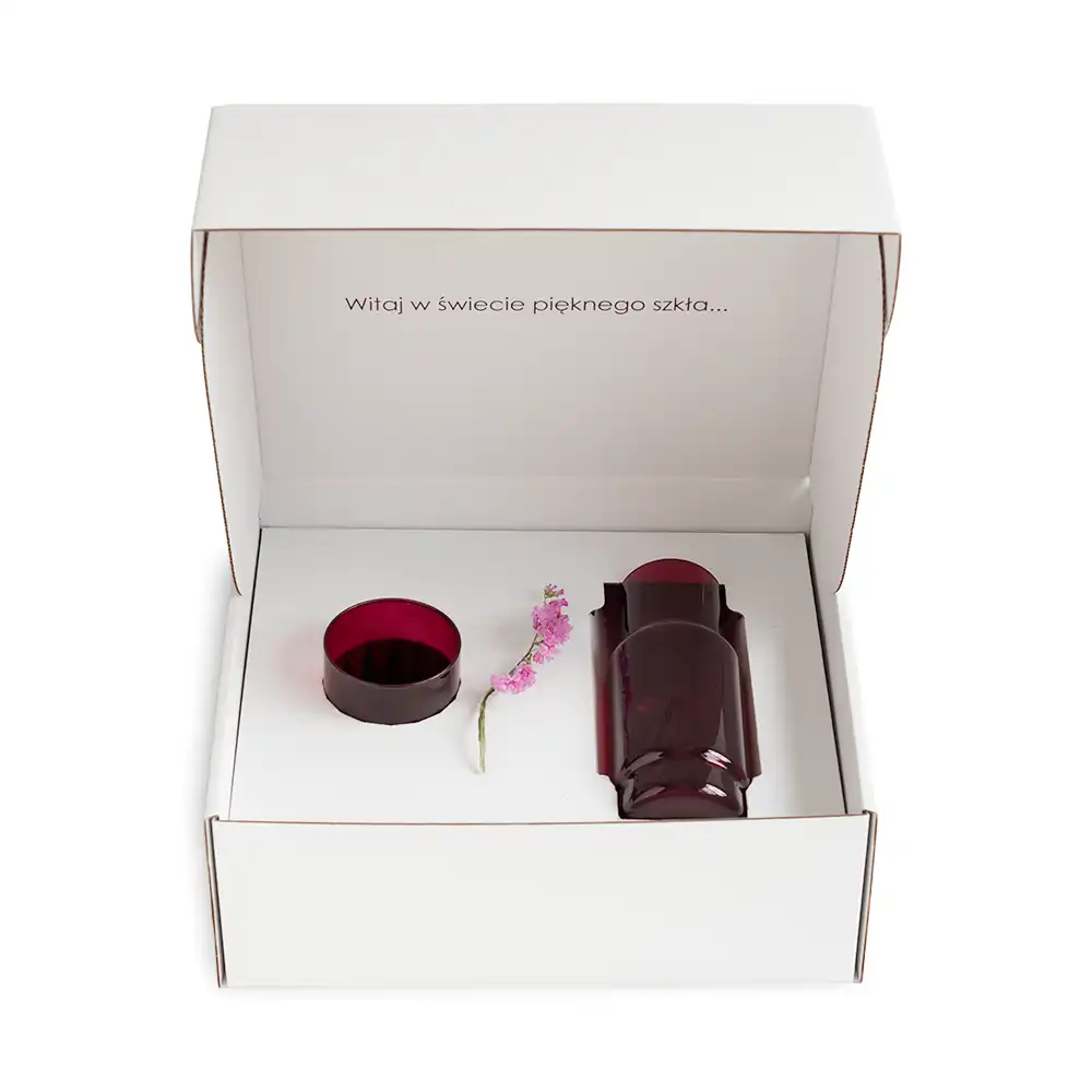 Zestaw Cristal Color bordo