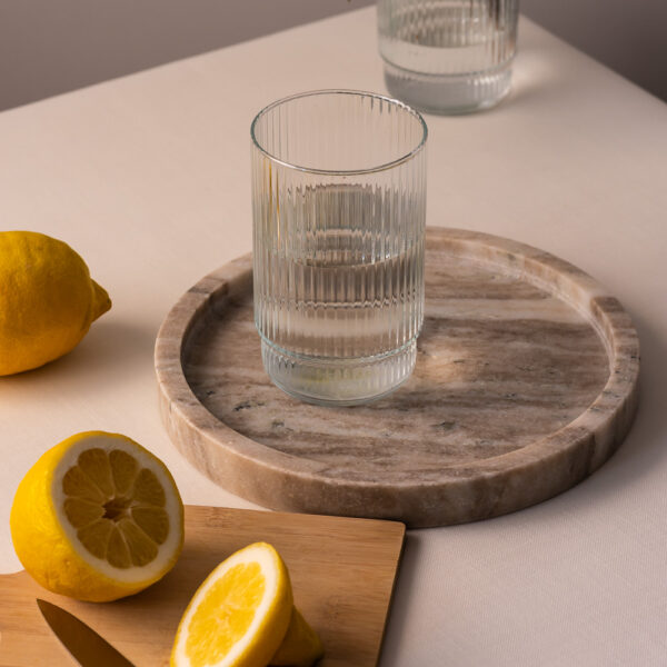 Szklanka ryflowana wysoka 720 ml CRISTAL kpl 6 szt.