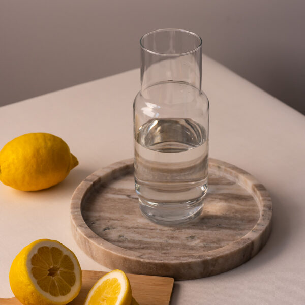 Karafka szklana gładka CRISTAL 1 l